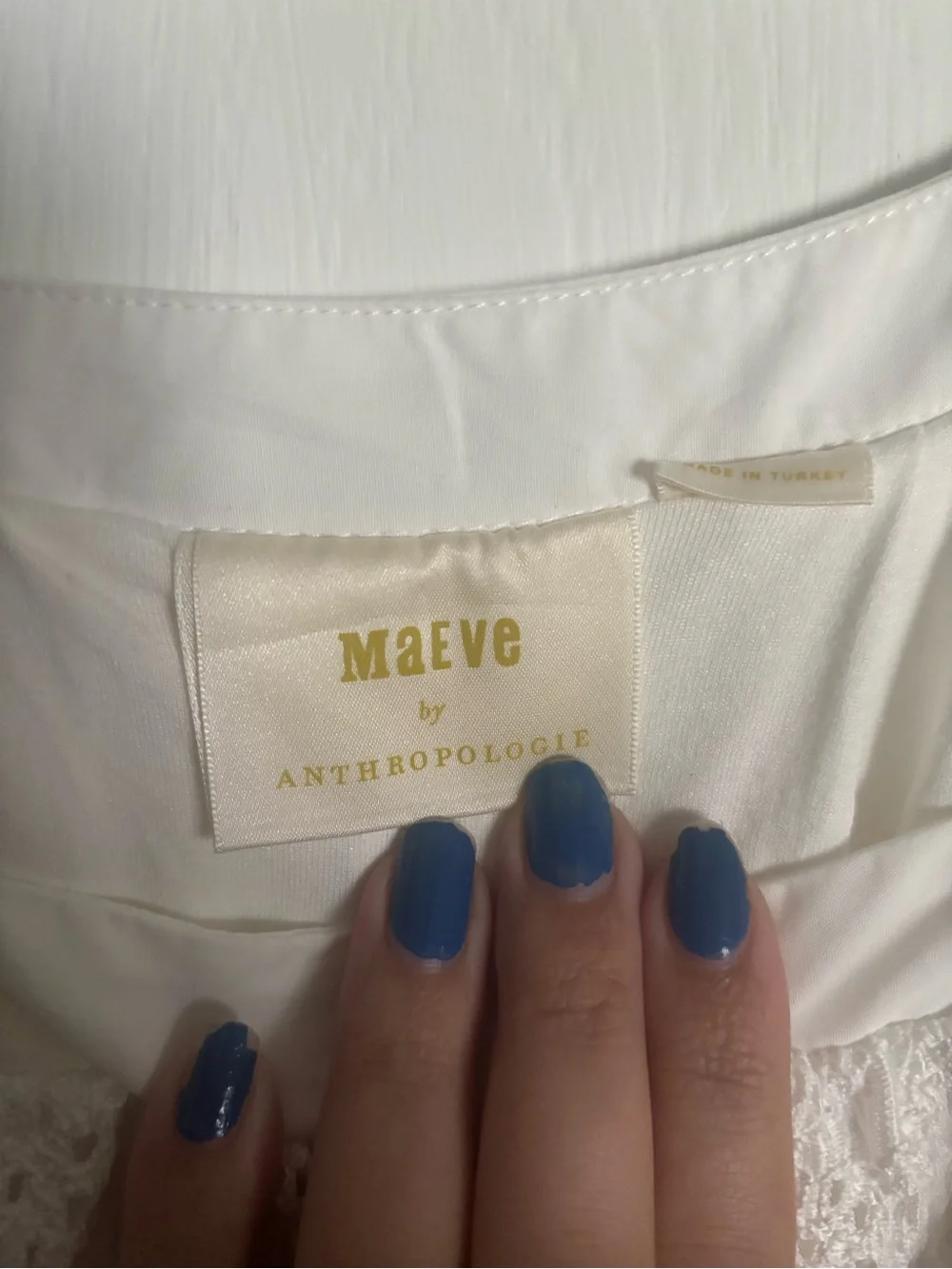 Maeve by Anthropologie Eyelet White Dress